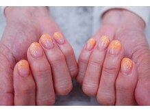 プチリリィ(Petit Lily)/オレンジラメグラデ