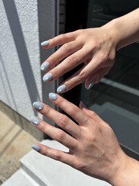マグネット/水色/夏ネイル