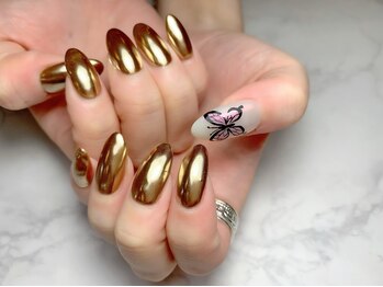 プチ ブラン(Petit BLANC)/ミラーネイル