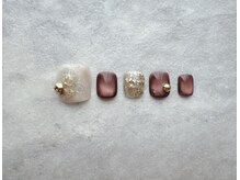 エンジェリック カラーズ(Angelic colors)/秋色ニュアンスフットネイル☆