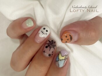 ロフティーネイル 駒川店(Lofty Nail)/大人ハロウィンネイル