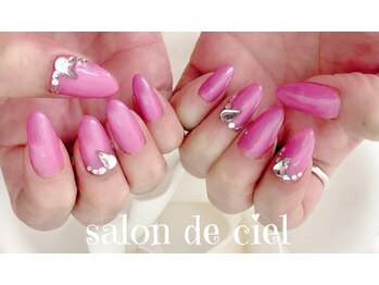 サロン ド シエル(Salon de ciel)/ピンク♪ストーンネイル