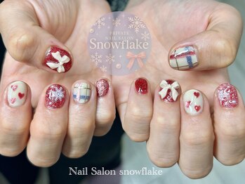 スノーフレーク(Snowflake)/クリスマスデザイン☆人気です！