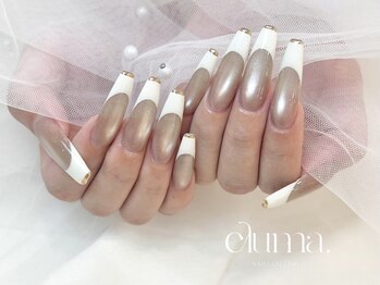 エルマ(eluma.)の写真/爪が短くてもロングネイルに!サイズも豊富なチップを使用して理想の長さ出しを叶えます☆