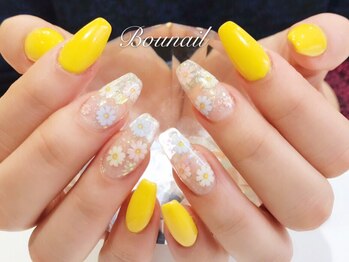 ボネール(nail ＆ eyelash Bounail)/蛍光色　フラワー　花　さくら