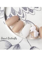ネイルサロン スクール ビュートバタフライ 相模大野店(BEAUT BUTTERFLY)/リボンブライダルネイル