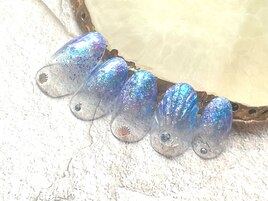 人魚の鱗ネイル