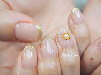 ネイルローズ(NAIL Rose)/3Dフラワー¥880(お花のみ)