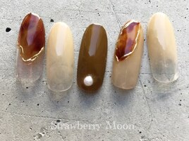 べっ甲ネイル　￥7980