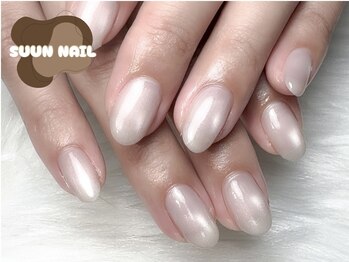 スウンネイル(SUUN NAIL)の写真/【さりげない美しさを大切に】派手なネイルができない方も。手元が綺麗に見えるナチュラルな仕上がり。