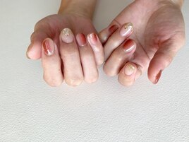 茶色とキラキラ