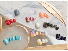 レイマハロ(Lei Mahalo)/フットネイルデザインサンプル