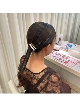 アトリエはるか 紙屋町シャレオ店/ヘアセット+ラメ☆4,290円(税込)