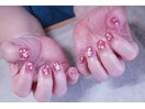 桜ホロネイル♪