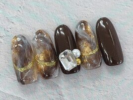 【森】奥行ニュアンスネイル