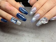 ケーネイルアトリエK 泉中央店(nail atelier)/マグネット×ジルコニアパーツ