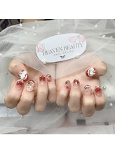 ヘブン ネイル 鶯谷(HEAVEN Nail)/キラキラXmasネイル