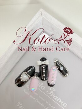 コト(KOTO)/黒/リボン/ハート/ピンク