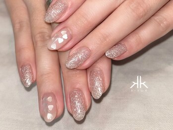 ケーツーネイル(k-two nail)/フラッシュラメ×ハート(みな)