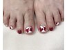 【FOOT】初回オフ込◇持ち込みOK！ジェルネイルデザインアート　¥7,500