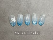 メルシー(Merci)/透明感あふれる★深海ネイル