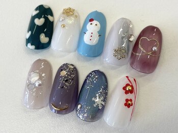 キャンアイドレッシー 佐野店(Can I Dressy)/冬のワンポイントアート 4,980円