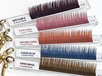 ミニョンアイラッシュデザインサロン くずは店/フラットマットラッシュカラー♪