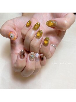 リジョイスヘア エン(REJOICE hair EN)/はちみつネイル♪ニュアンス