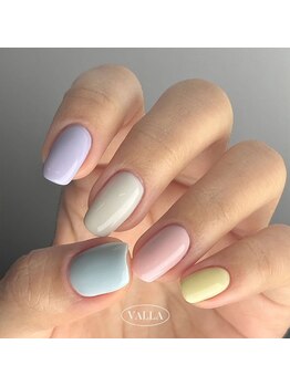 爪に遊び心♪パステルネイル