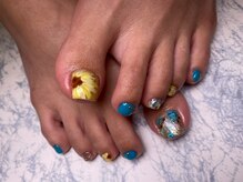 サロン ド スーリール 新市街店(salon de SOURIRE)/ ◇ひまわりネイル◇