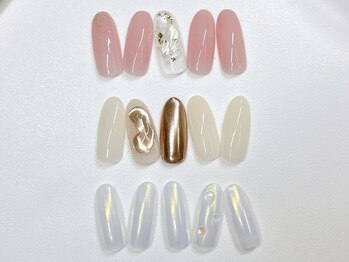 サロン アミリー(Salon Amiely)の写真/【初回限定クーポン配信中】指先を何度も見て、見る度に嬉しくなる◎手元を彩るとっておきのネイルを♪**