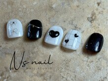 エヌズネイル 三鷹駅前北口店(n’s nail)/手描きネイル　定額8500