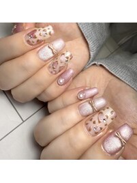 ピンク×レオパード