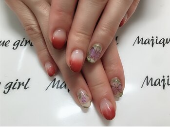 ネイルサロン マジックガール(Nail Salon MagiqueGirl)/【お蝶々アート】