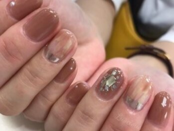 ラシェスキタモト (luscius kitamoto)/ブラウンニュアンスネイル