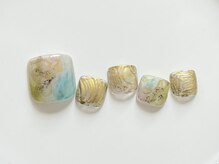 クレモアネイル 池袋西口店(CLEMORE NAIL)/淡色水彩ネイル