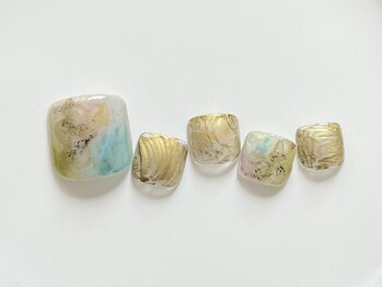 クレモアネイル 池袋西口店(CLEMORE NAIL)/淡色水彩ネイル