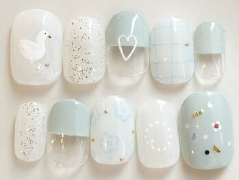 冬の白鳥アート