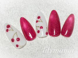 さくらんぼネイル