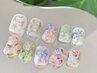 定額ニュアンスデザイン&複雑アートネイル￥9900→￥8900［パラジェル/定額]