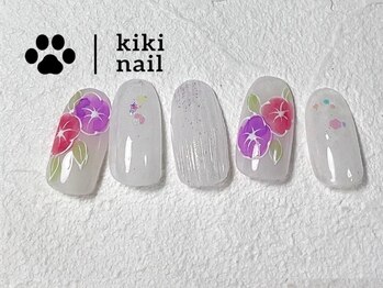 キキネイル 溝の口(kikinail)/夏デザイン/あさがお