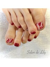 サロン ド リリー(Salon de Lily)/マーブルフットネイル