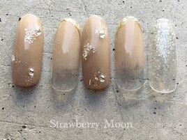 シルバーラメネイル　￥7980