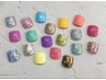 【新規オフ無料】フットワンカラーorラメ5200円＋1000円マグネット変更可