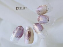 グラティフィー 梅田店(gratify)/キラキラオーロラネイル