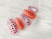 ツイード柄ネイル