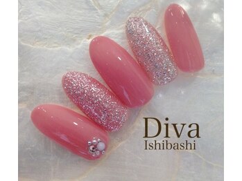 ネイルサロンディーバ 石橋店(Diva)/キラキラPINK ¥6600