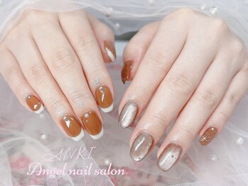 エンジェルネイルサロン(Angel nail salon)/カフェラテXミルクチョコ