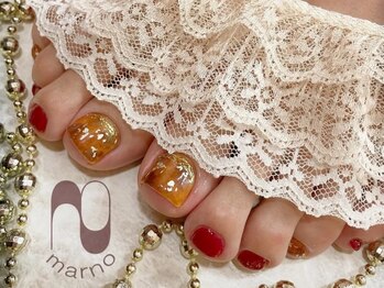 マーノ 津田沼ビート店の写真/◆フットネイルはマーノで◆アート・カラー共に豊富なフットネイルで見る度うっとりするような足元へ♪