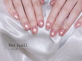 かわいい水光マグネットネイル